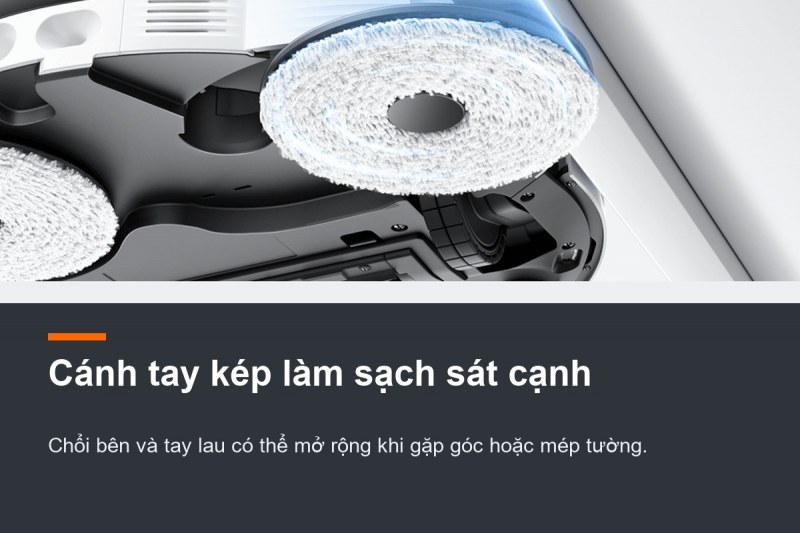 Cánh tay kép làm sạch sát cạnh trên Xiaomi H50 Pro