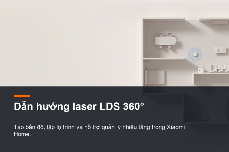 Hệ thống dẫn hướng laser LDS 360 độ của Xiaomi H50