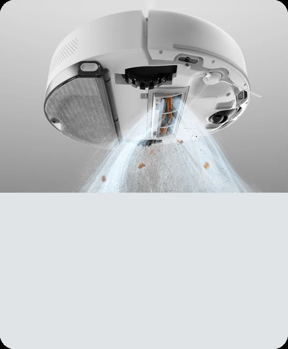 Mặt dưới và đường hút của Xiaomi Robot Vacuum S40C
