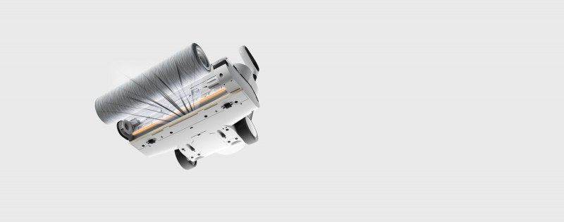 Cấu tạo con lăn và bộ gạt bên dưới Xiaomi W20